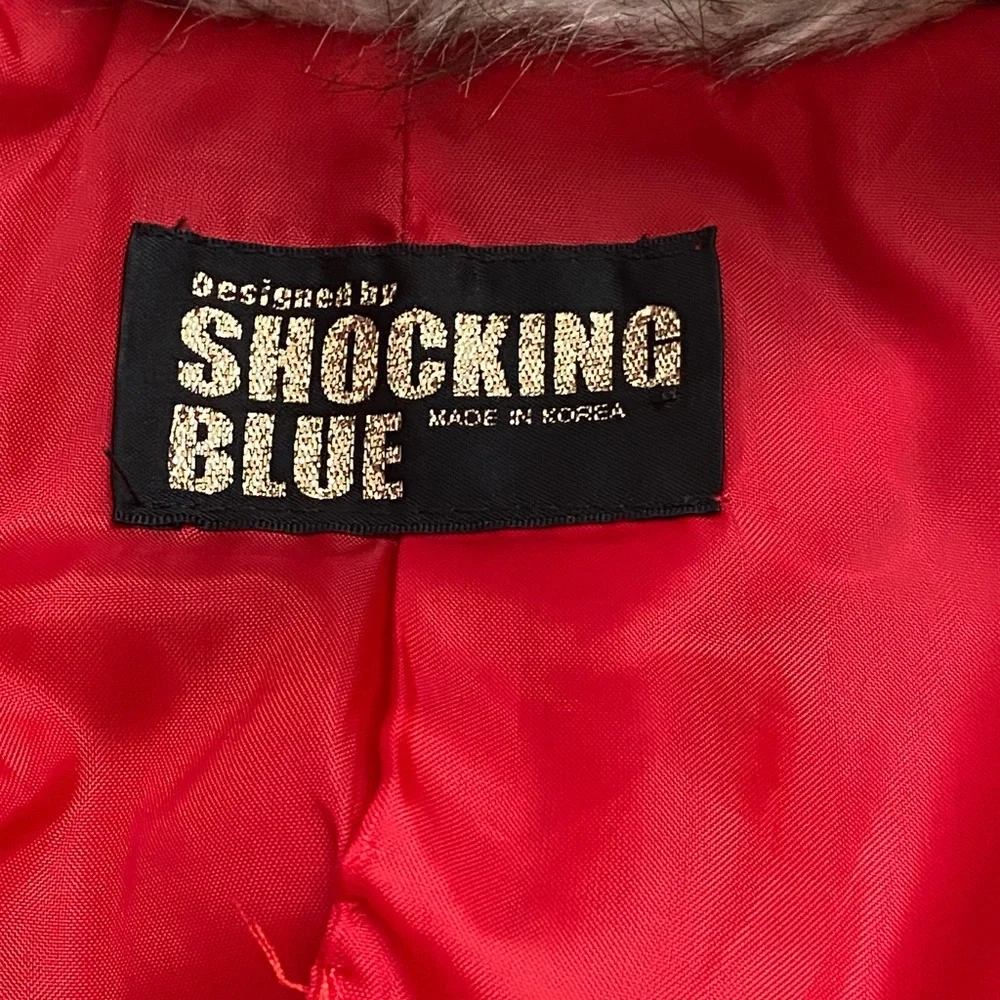 Red Coat with Faux Fur Collar